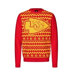 nwt foco NFL Apparel Kansas City Womens Vneck Sweater Sz XL